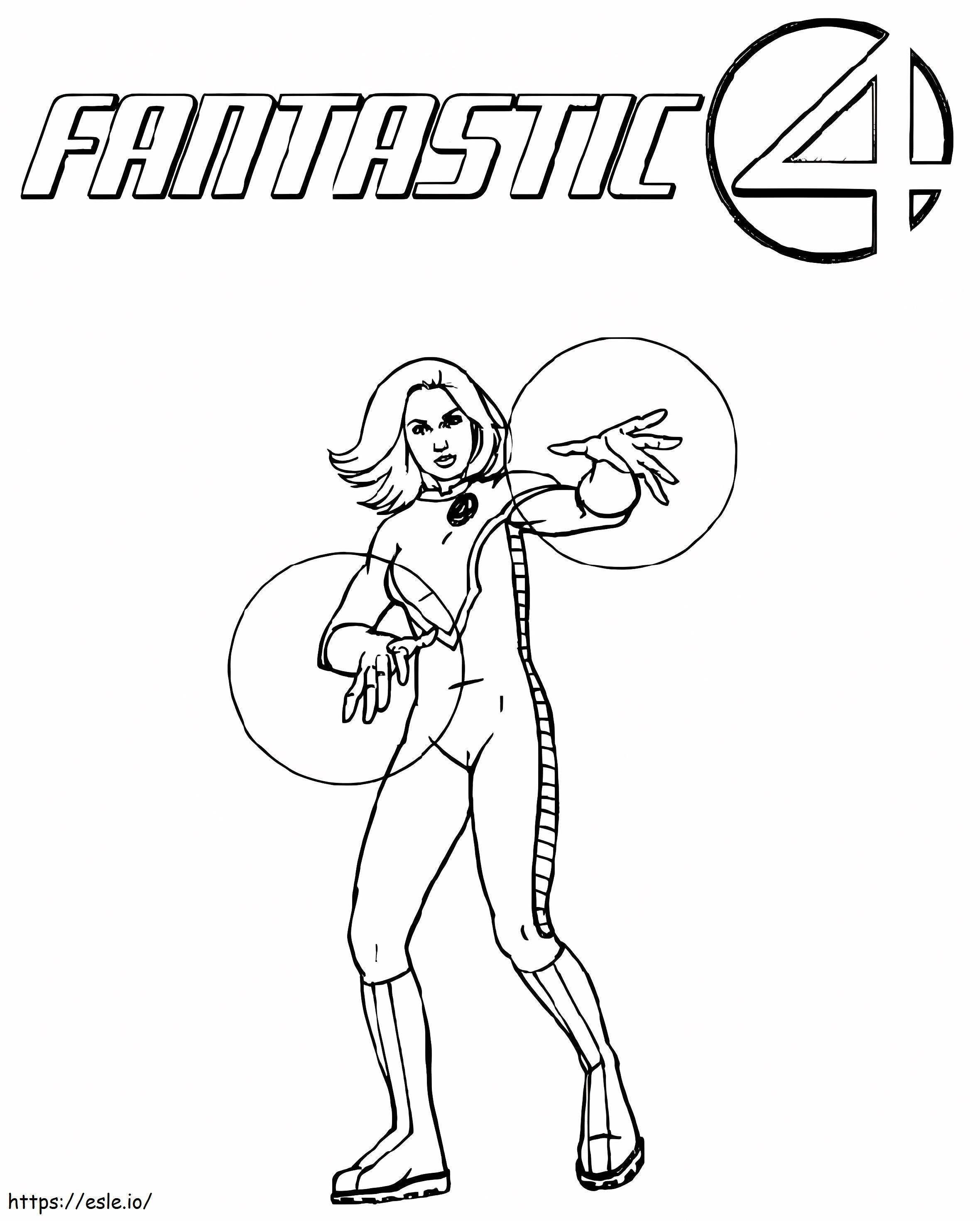 Fantastic Four Woman coloring page