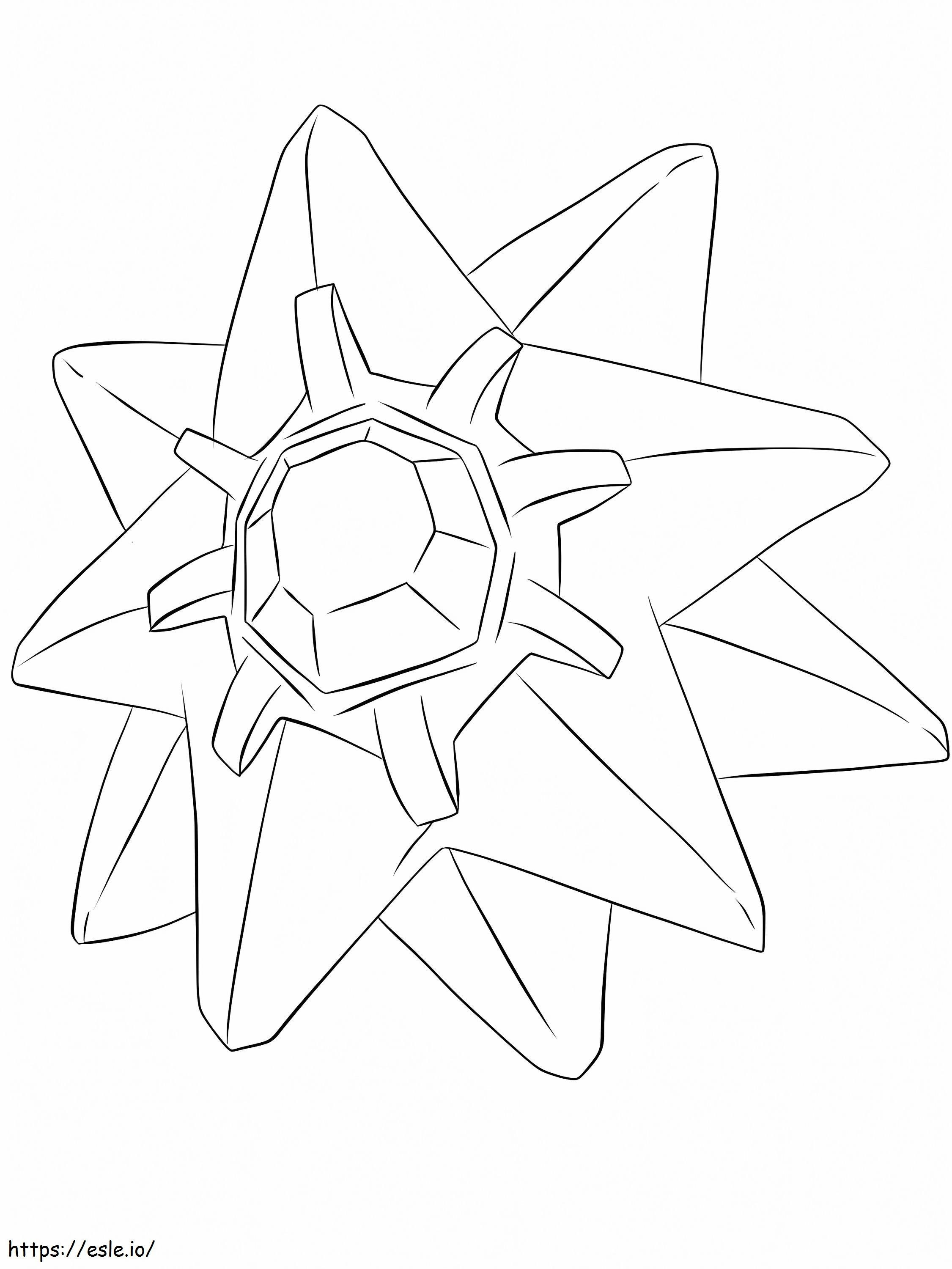Free Printable Starmie coloring page