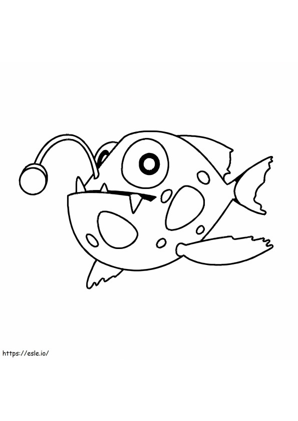 Lantern Fish coloring page