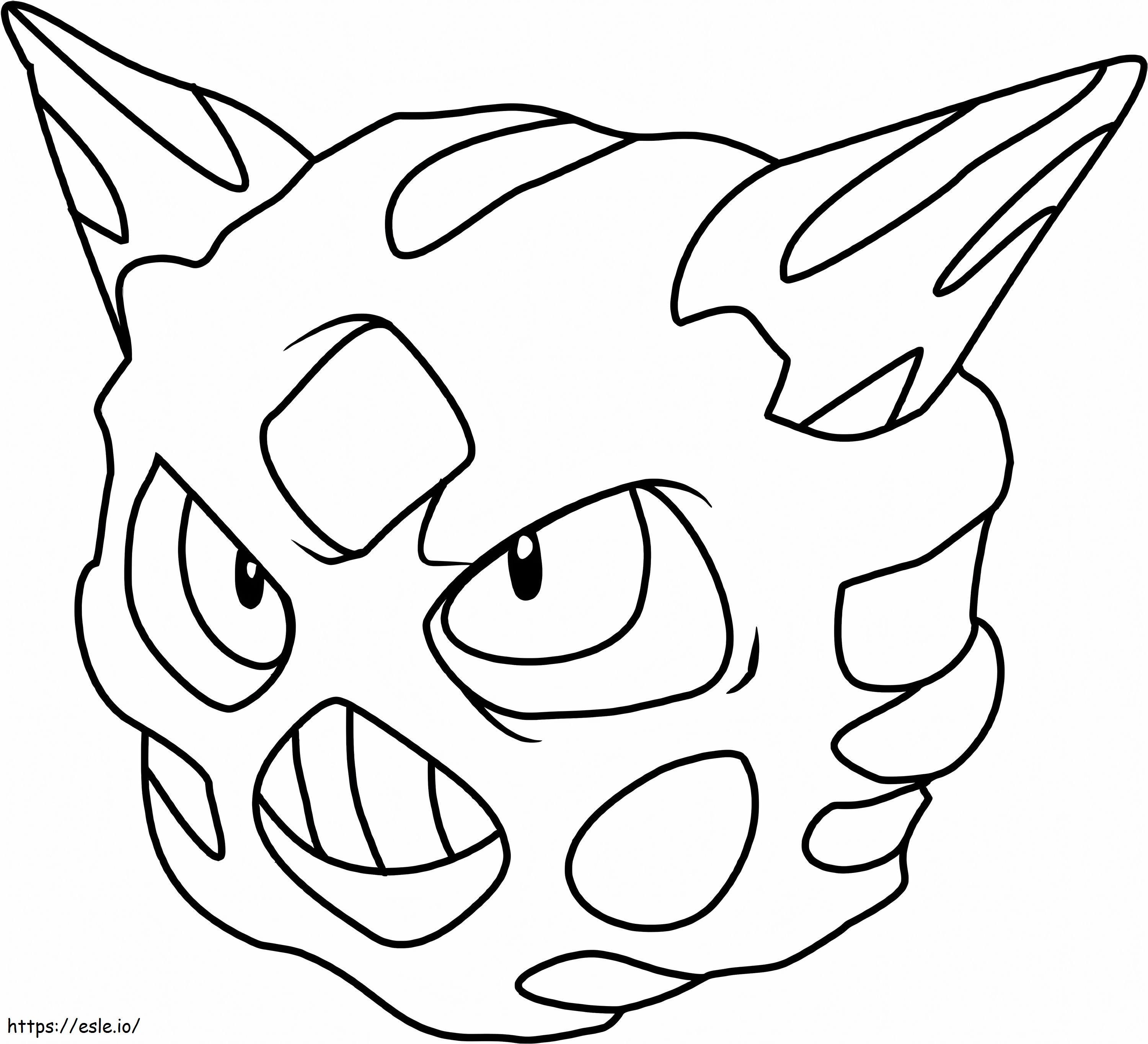 Glalie A Pokemon coloring page