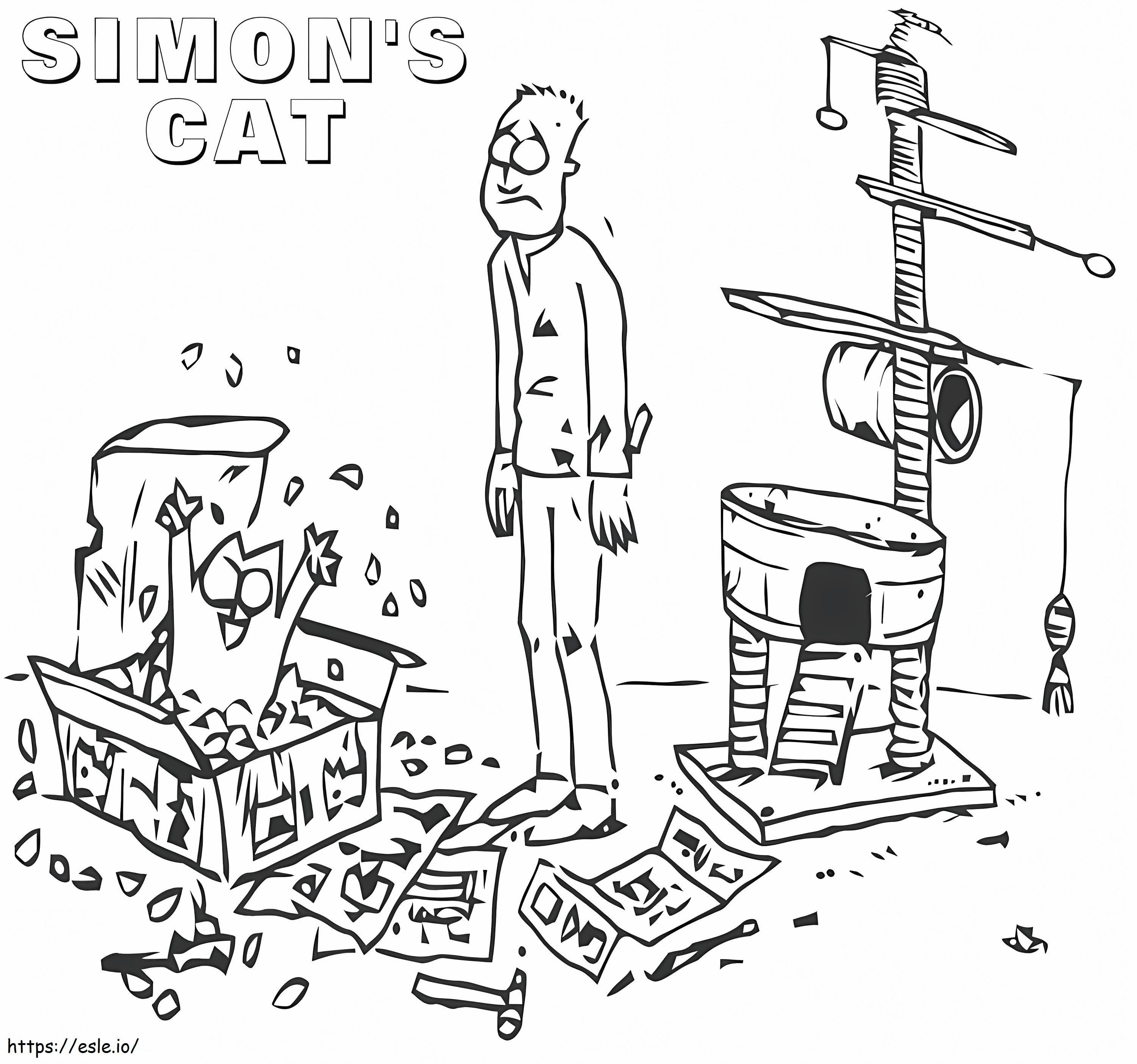 Simons Cat 1 värityskuva
