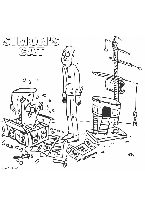 Simons Gato 1 para colorir