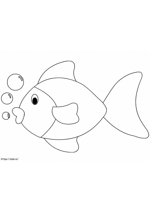Coloriage Gros poisson à imprimer dessin