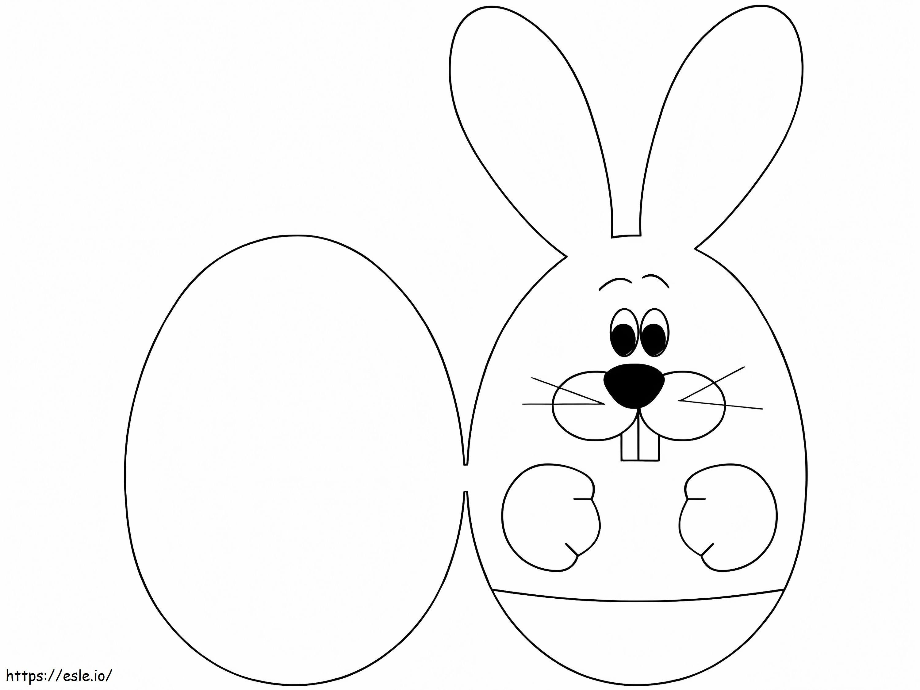 Free Easter Card coloring page