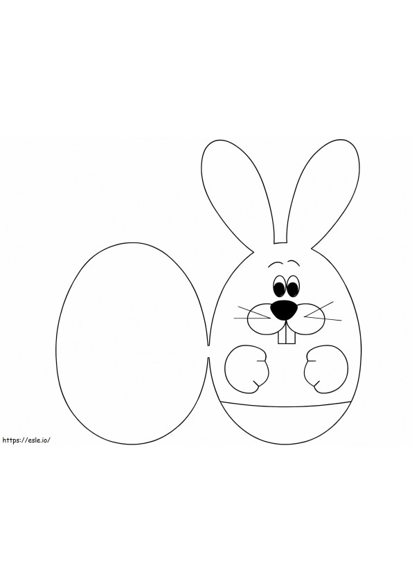 Free Easter Card coloring page