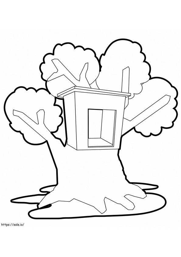 Treehouse 8 coloring page