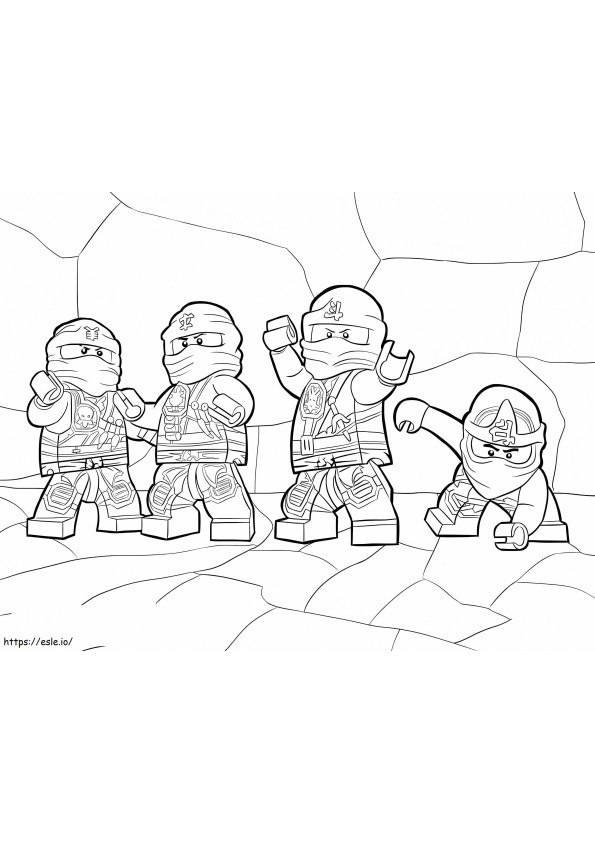 Lego Ninjago Zukin Ninjas para colorir