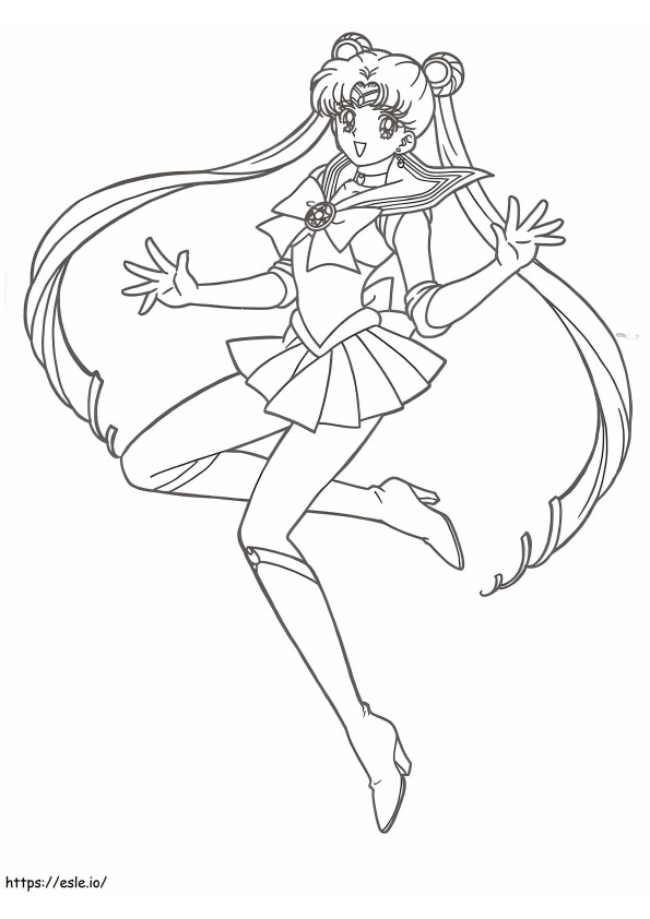 Csinos Sailor Moon kifestő