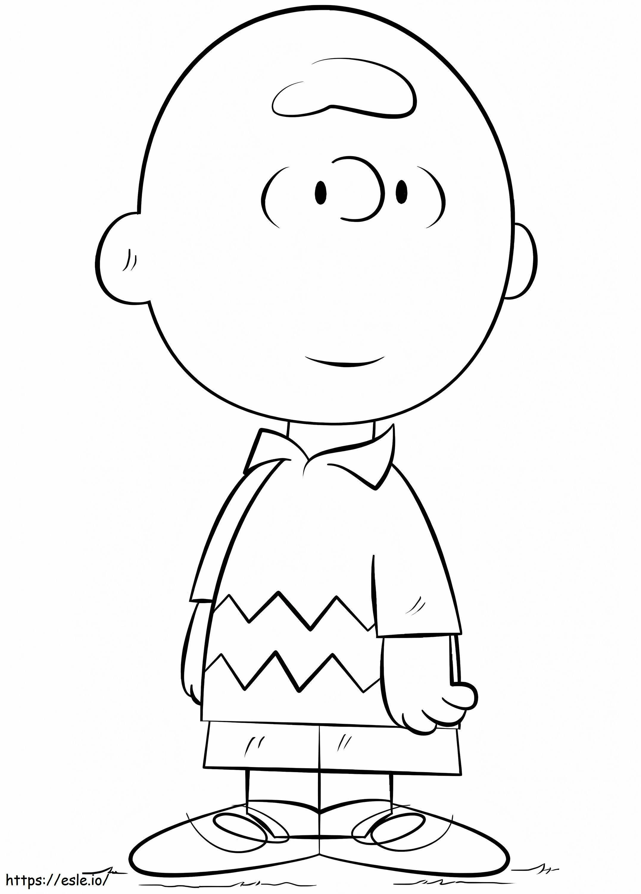 Charlie Brown de colorat