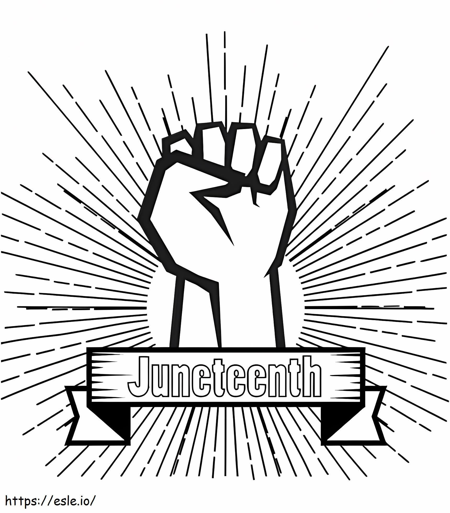 Juneteenth 2 coloring page