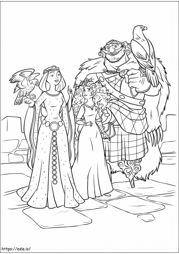 1534218424 Meridas Family A4 coloring page