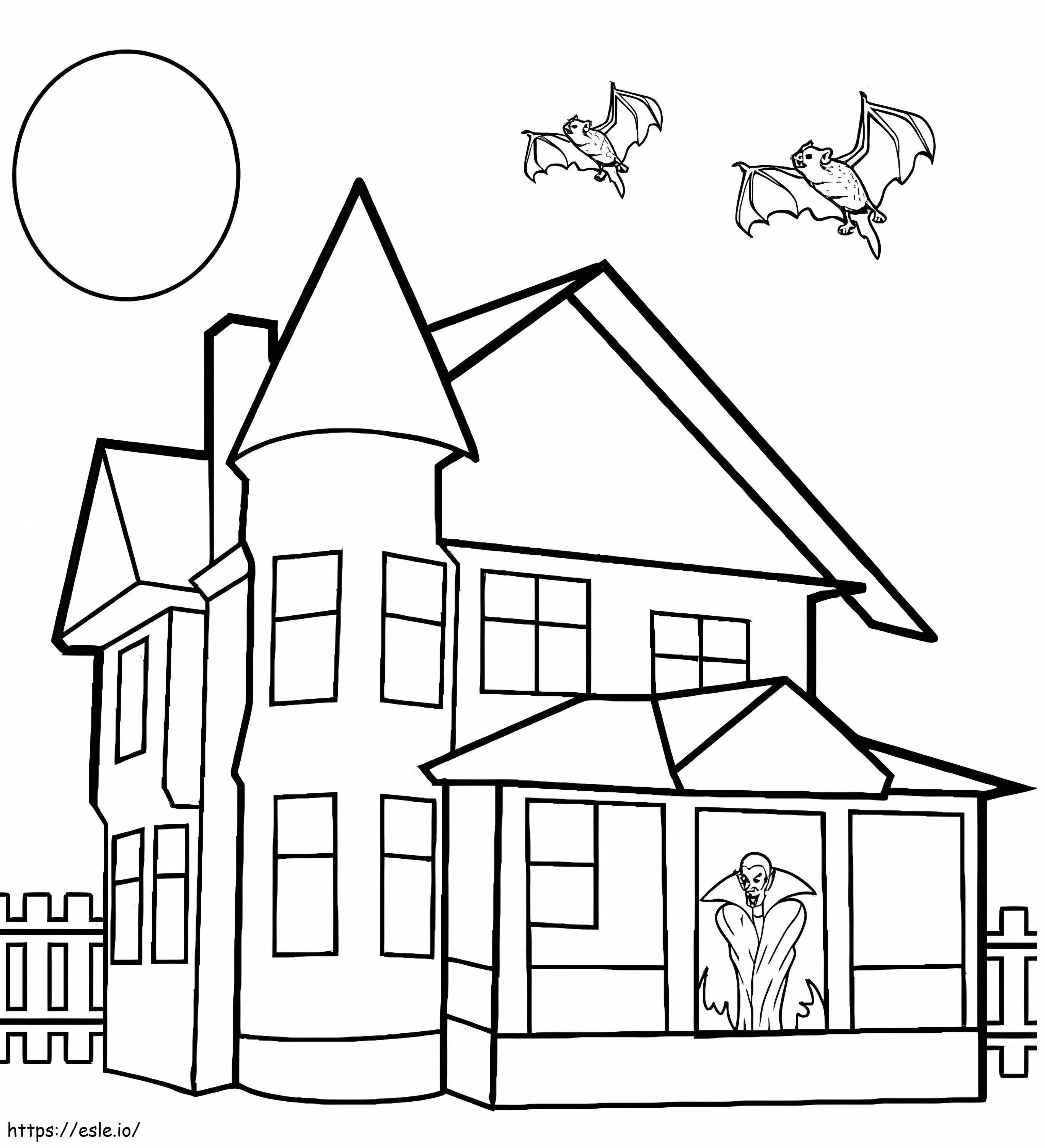 Normal Haunted House coloring page