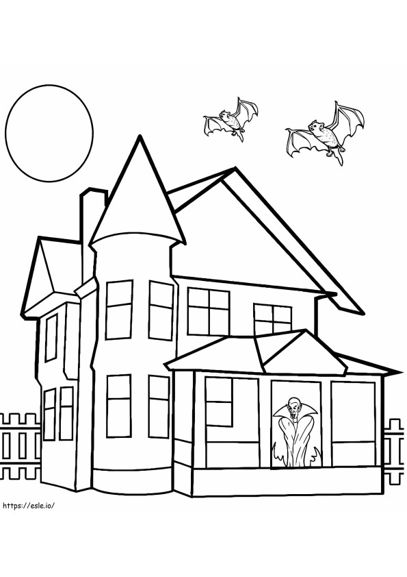 Normal Haunted House coloring page