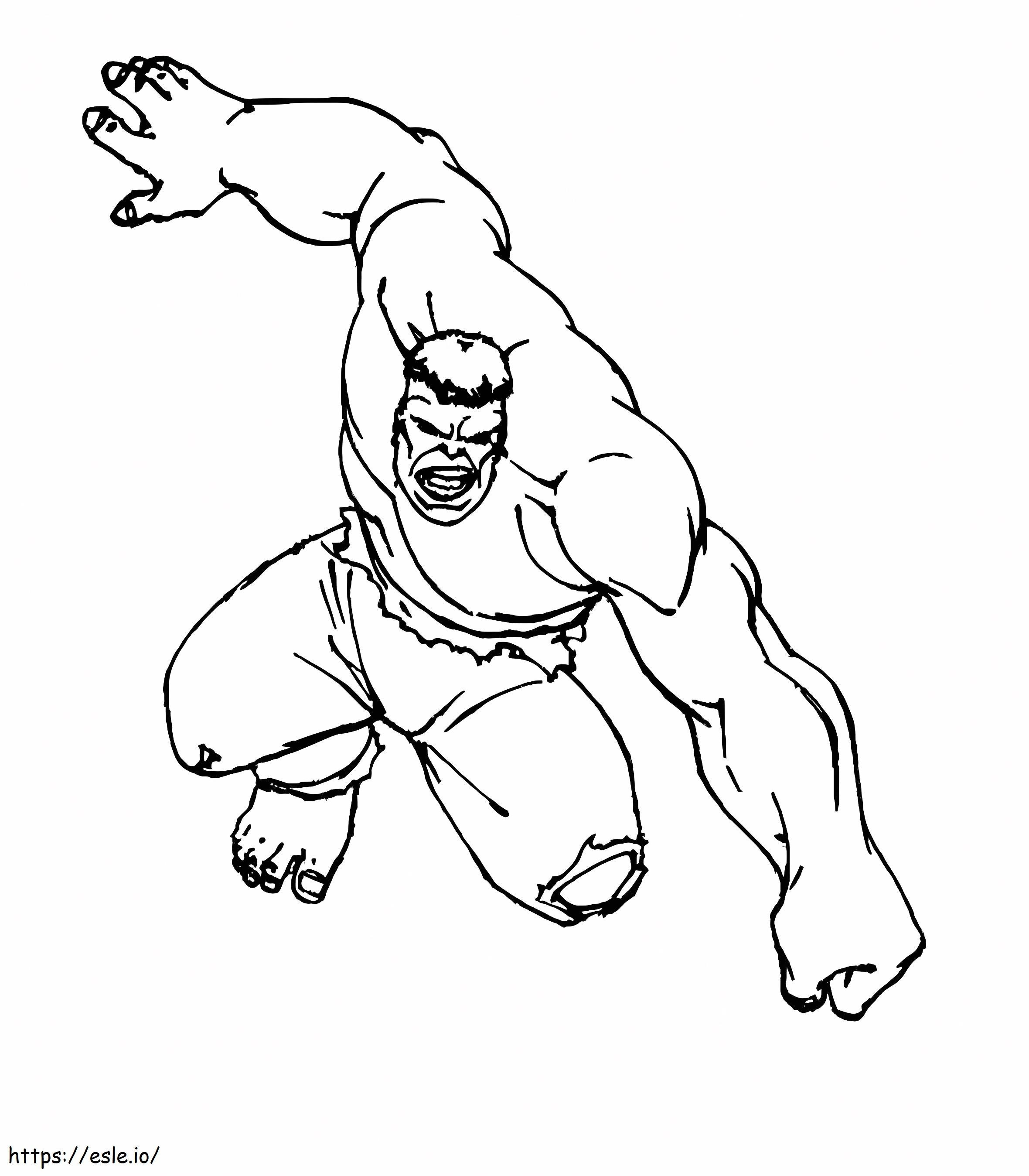 Ataques do Hulk para colorir
