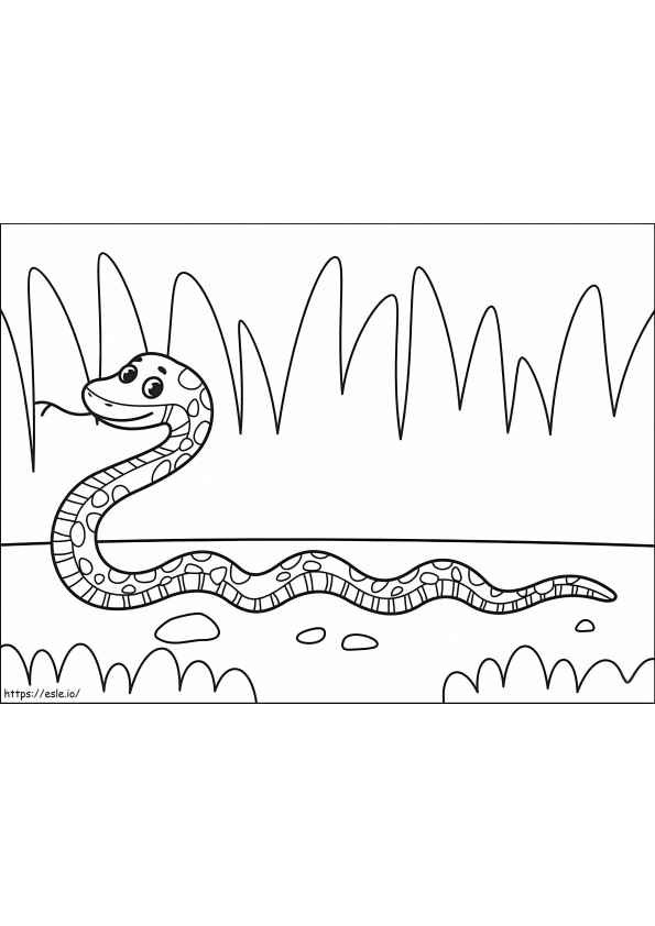 Coloriage Serpent imprimable gratuitement à imprimer dessin