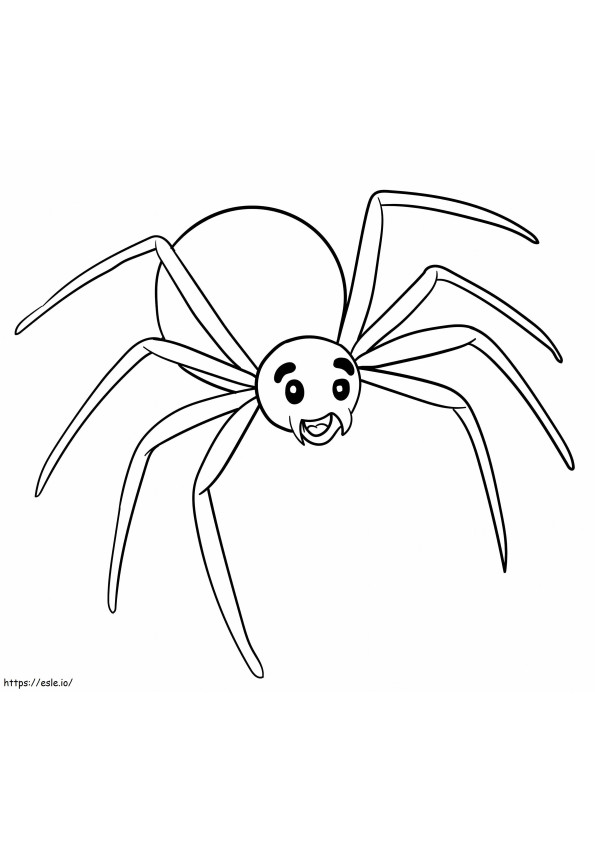 Coloriage Araignée amusante à imprimer dessin