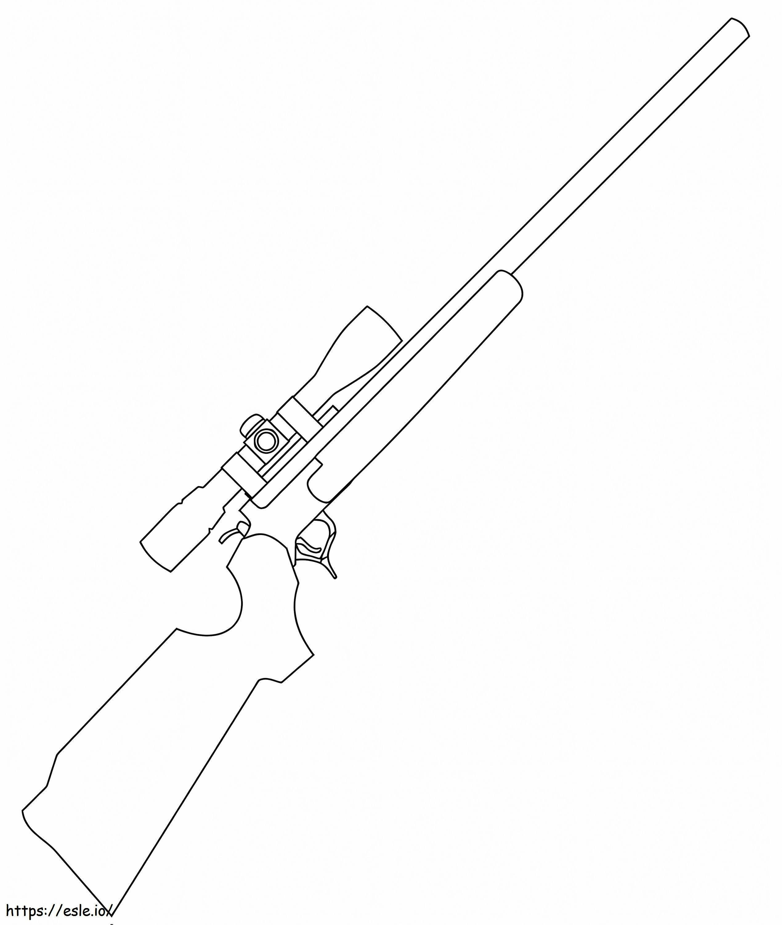 Rifle de atirador para colorir