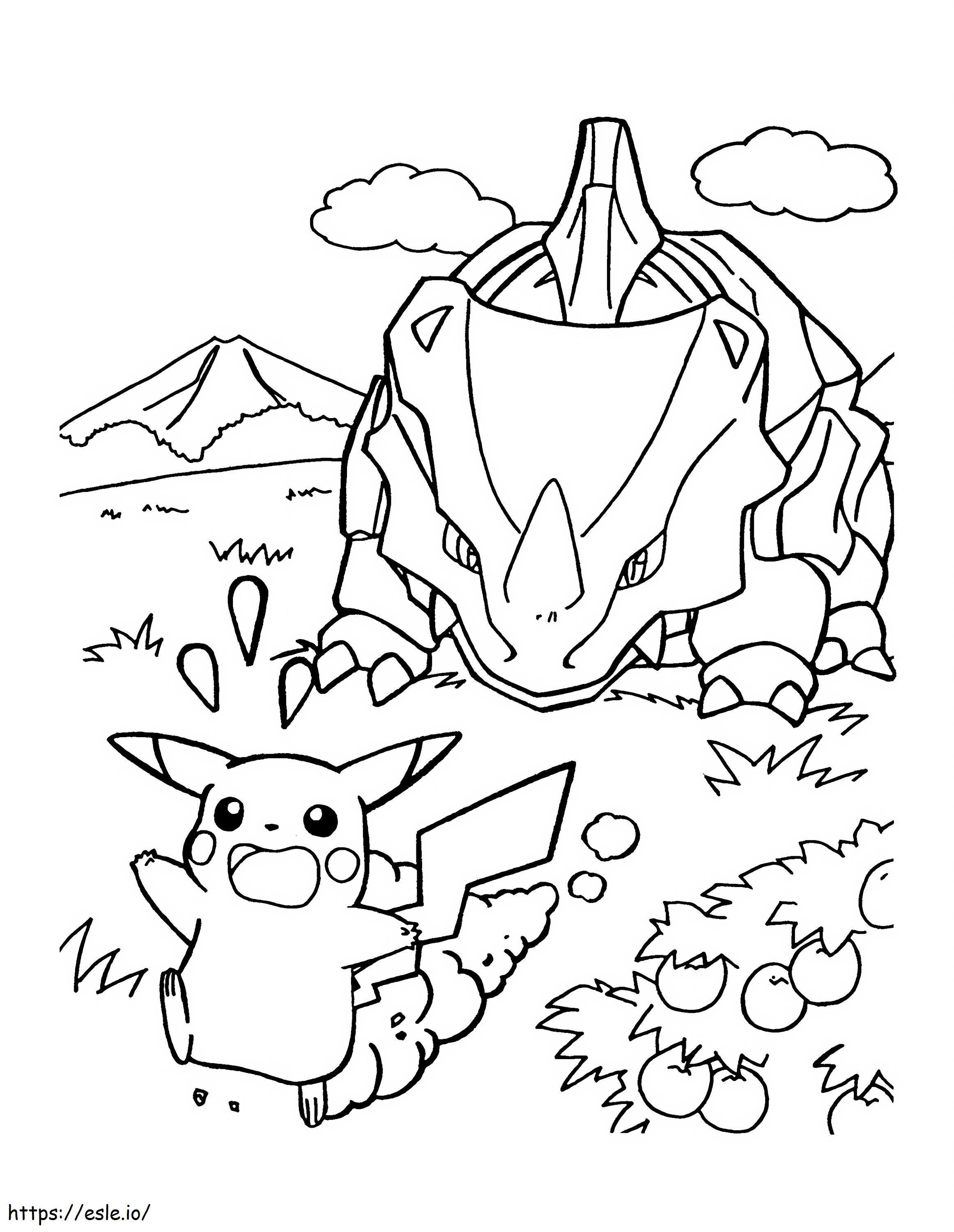 Rhyhorn 6 Scaled coloring page