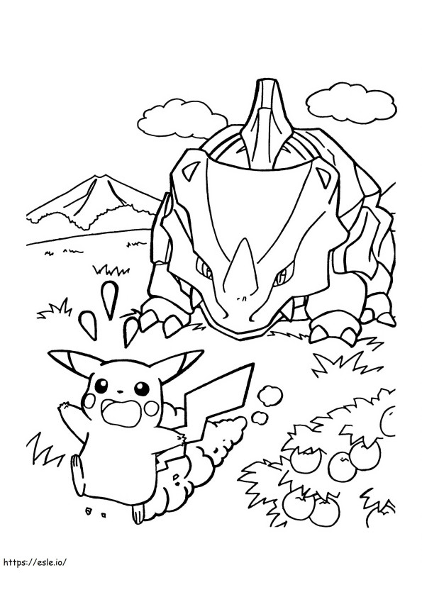Rhyhorn 6 Scaled coloring page