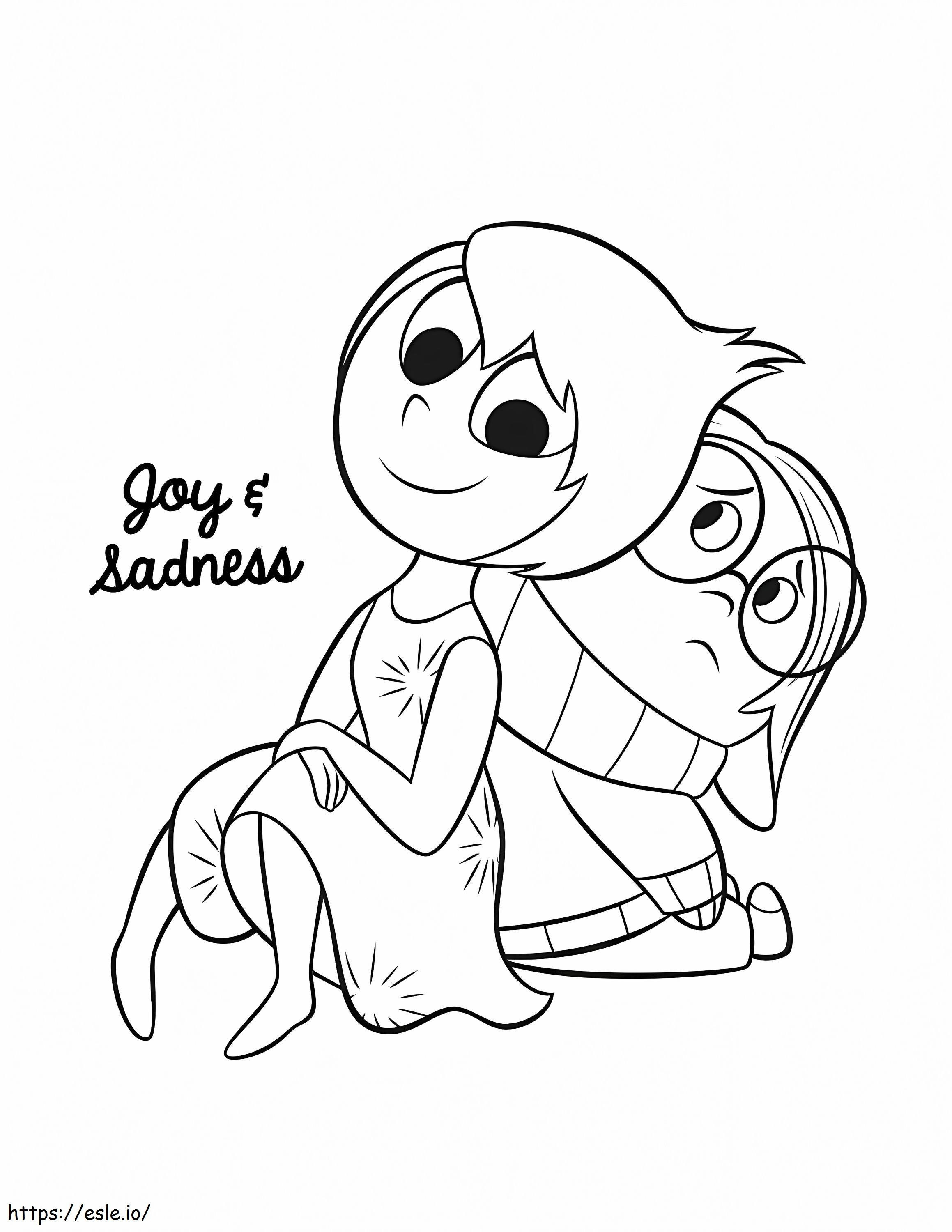 Sadness And Joy coloring page