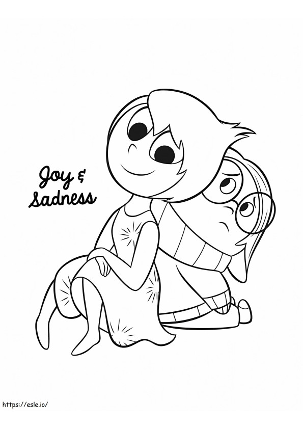 Sadness And Joy coloring page