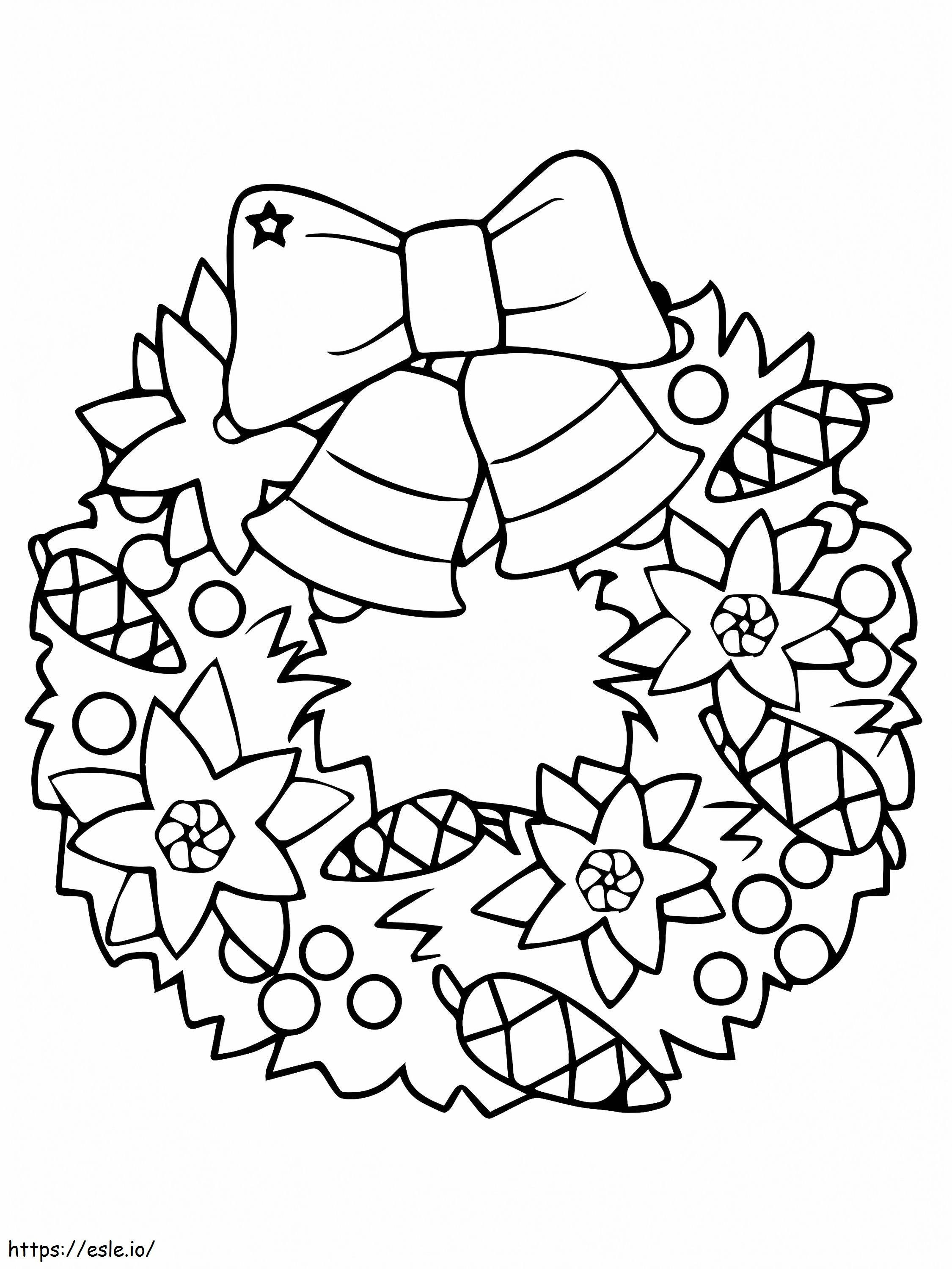 Exemplar Easter Wreath coloring page