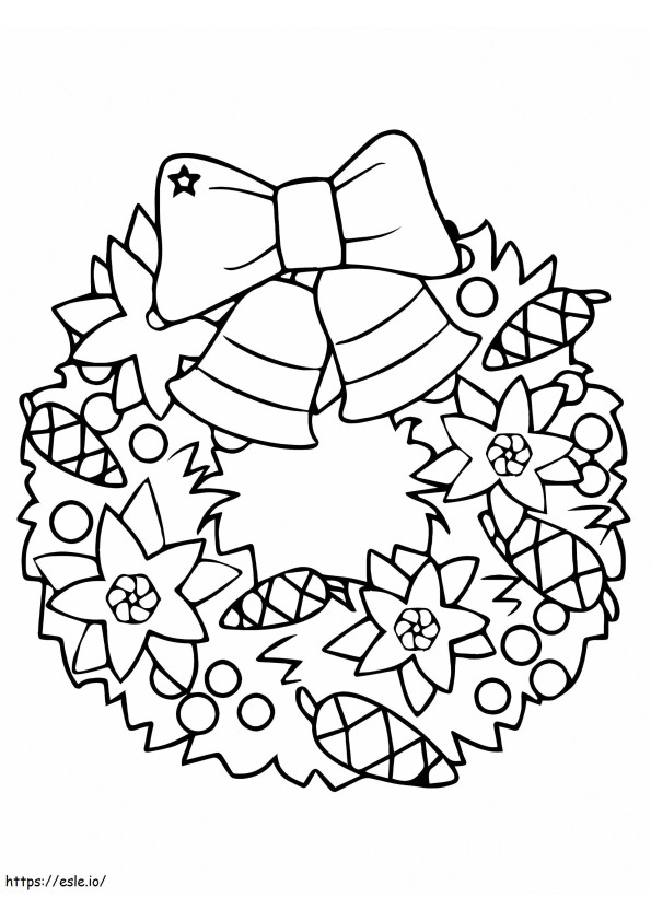 Exemplar Easter Wreath coloring page