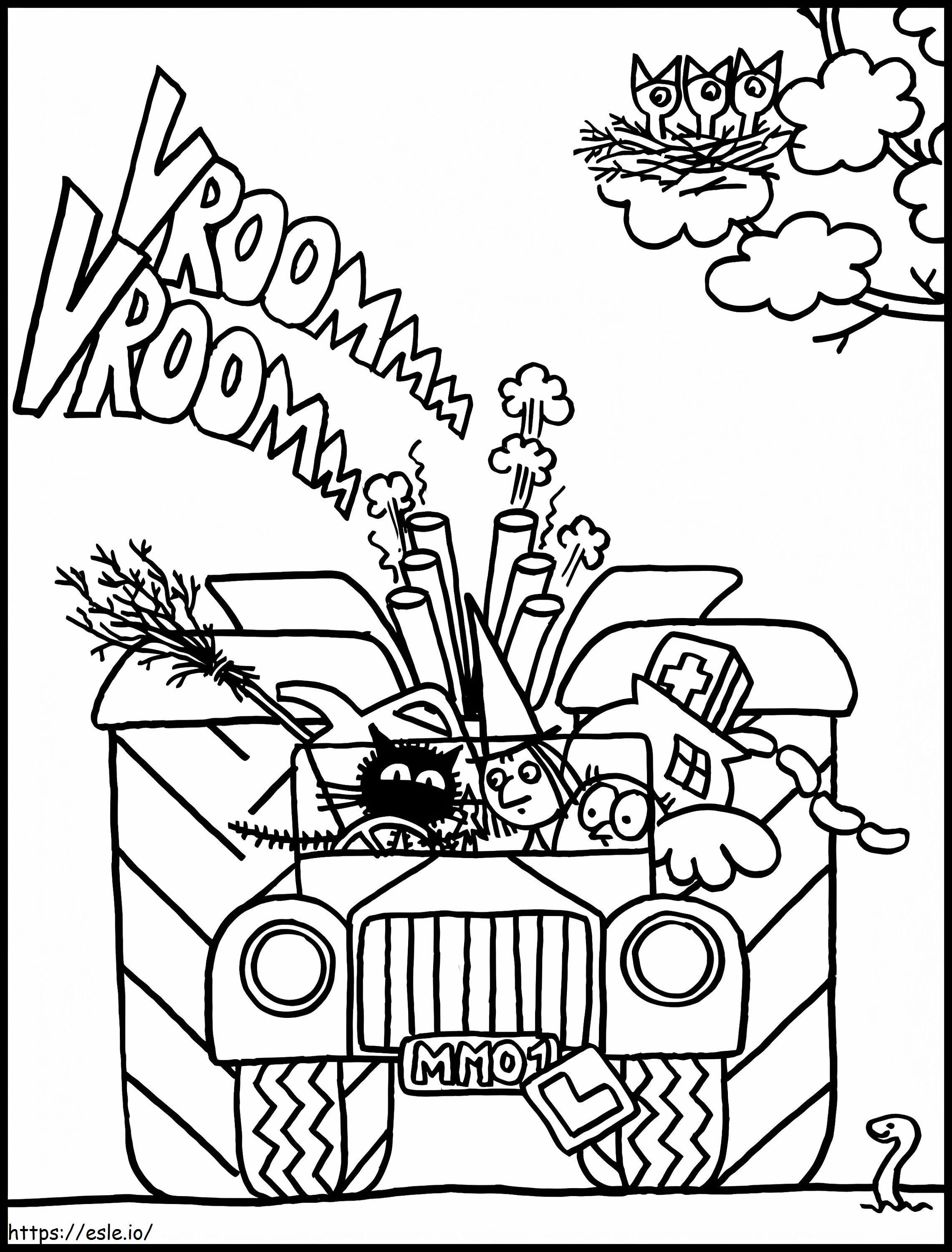 Me And Mog 4 coloring page