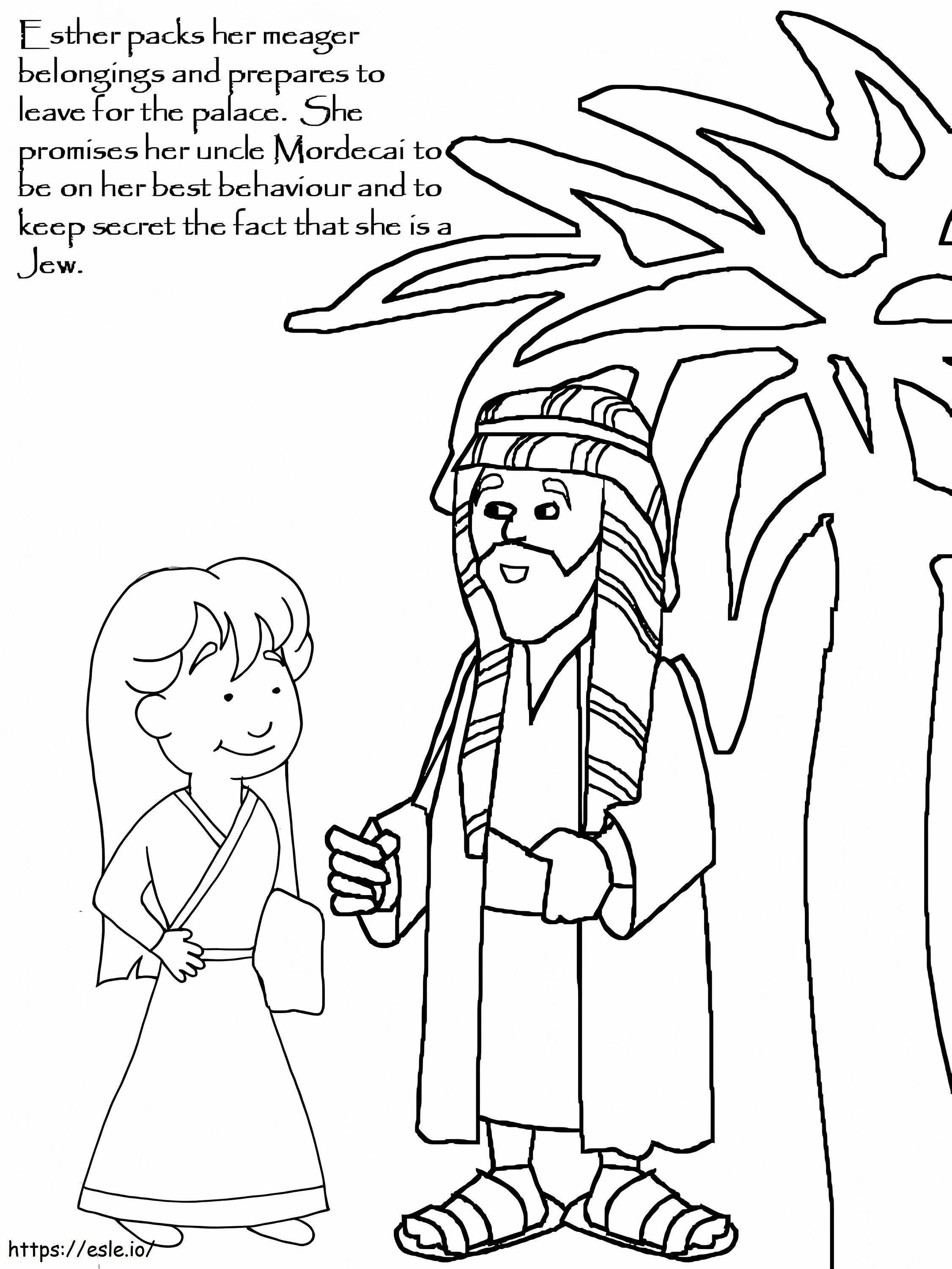 The Story Of Esther coloring page