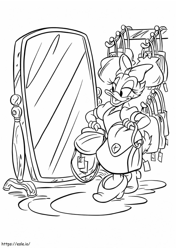 1534753693 Daisy In Front Of The Mirror A4 coloring page
