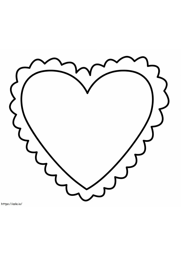 Free Heart coloring page