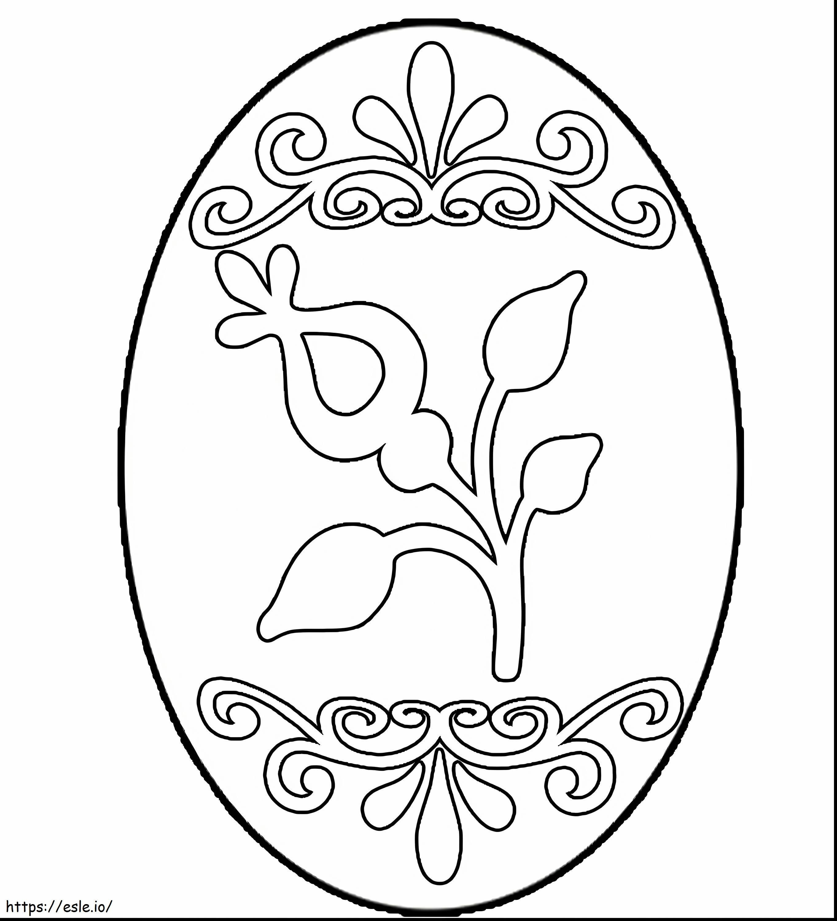 Free Easter Egg Scaled coloring page