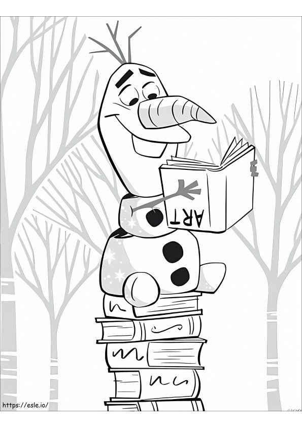 Olaf Frozen 2 Coloring Page coloring page