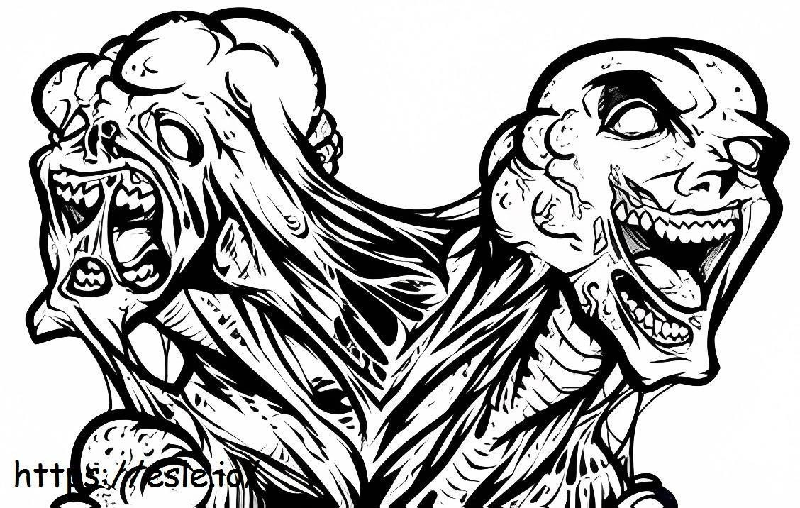 Drawing Of The Living Dead coloring page