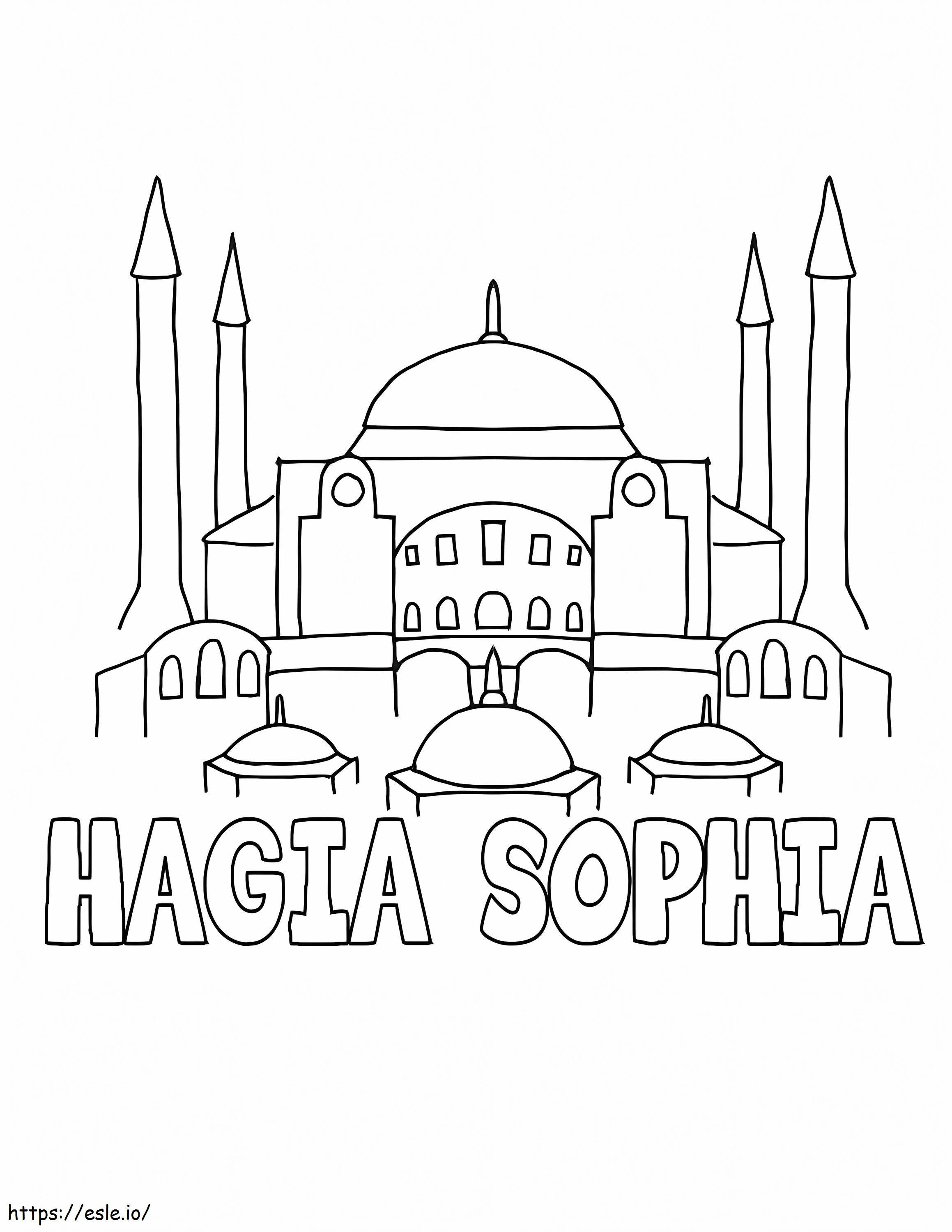 Hagia Szophia kifestő