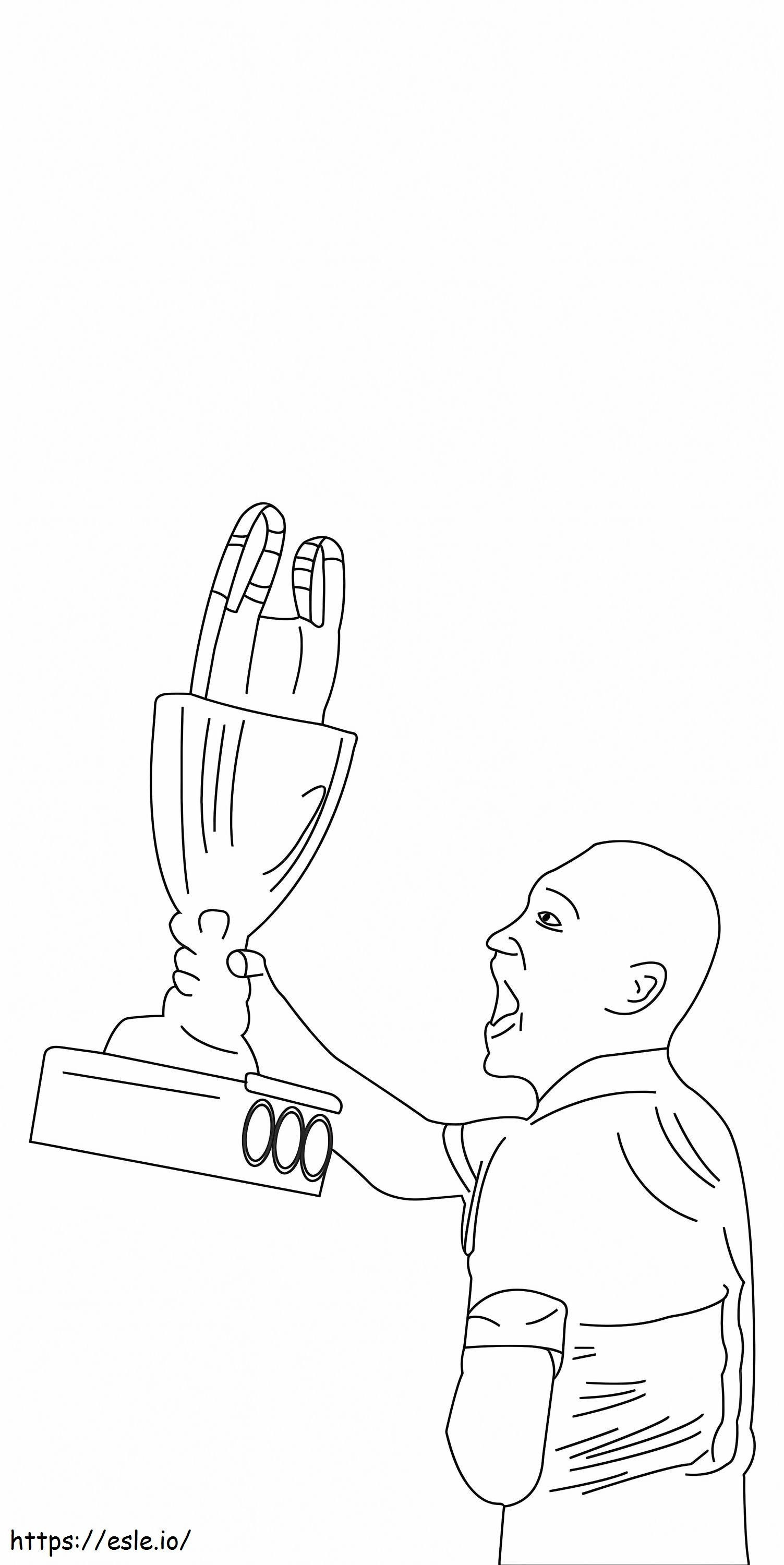 Coloriage Trophée de la Coupe Arabe de la Fifa à imprimer dessin
