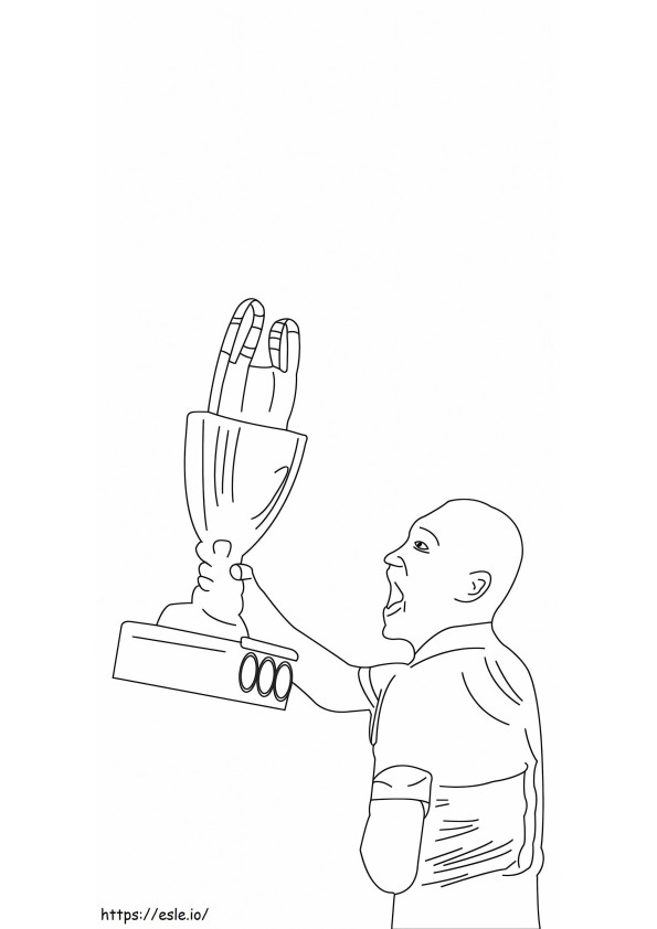 Fifa Arab Cup Trophy coloring page