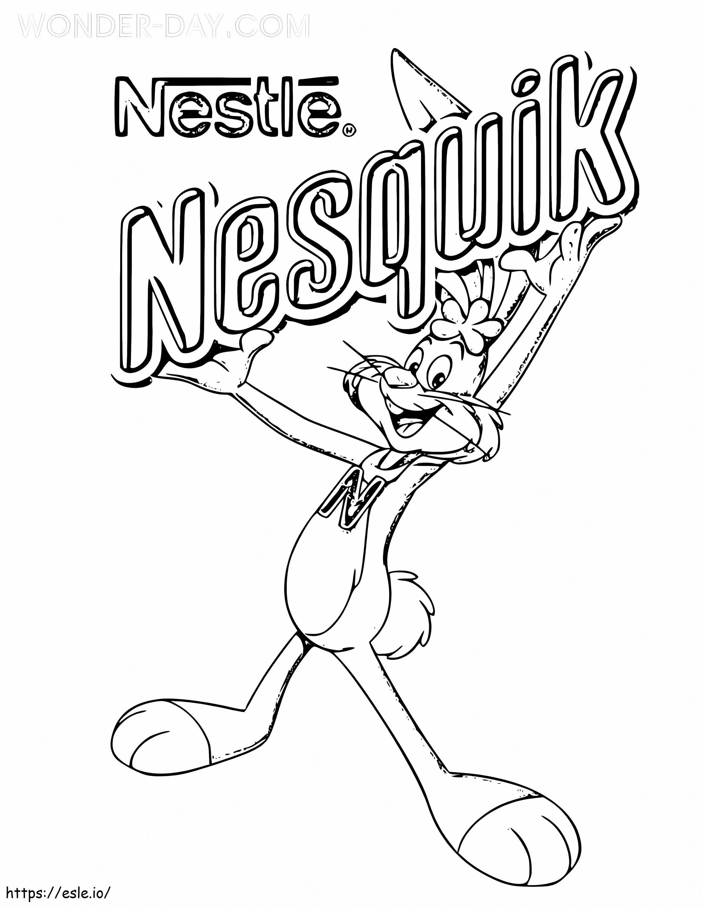 Nesquik logo värityskuva