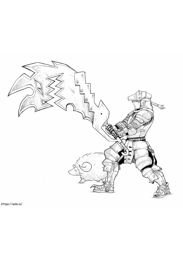 Character In Monster Hunter coloring page