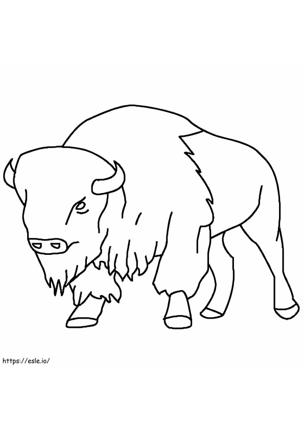 Bison 1 coloring page