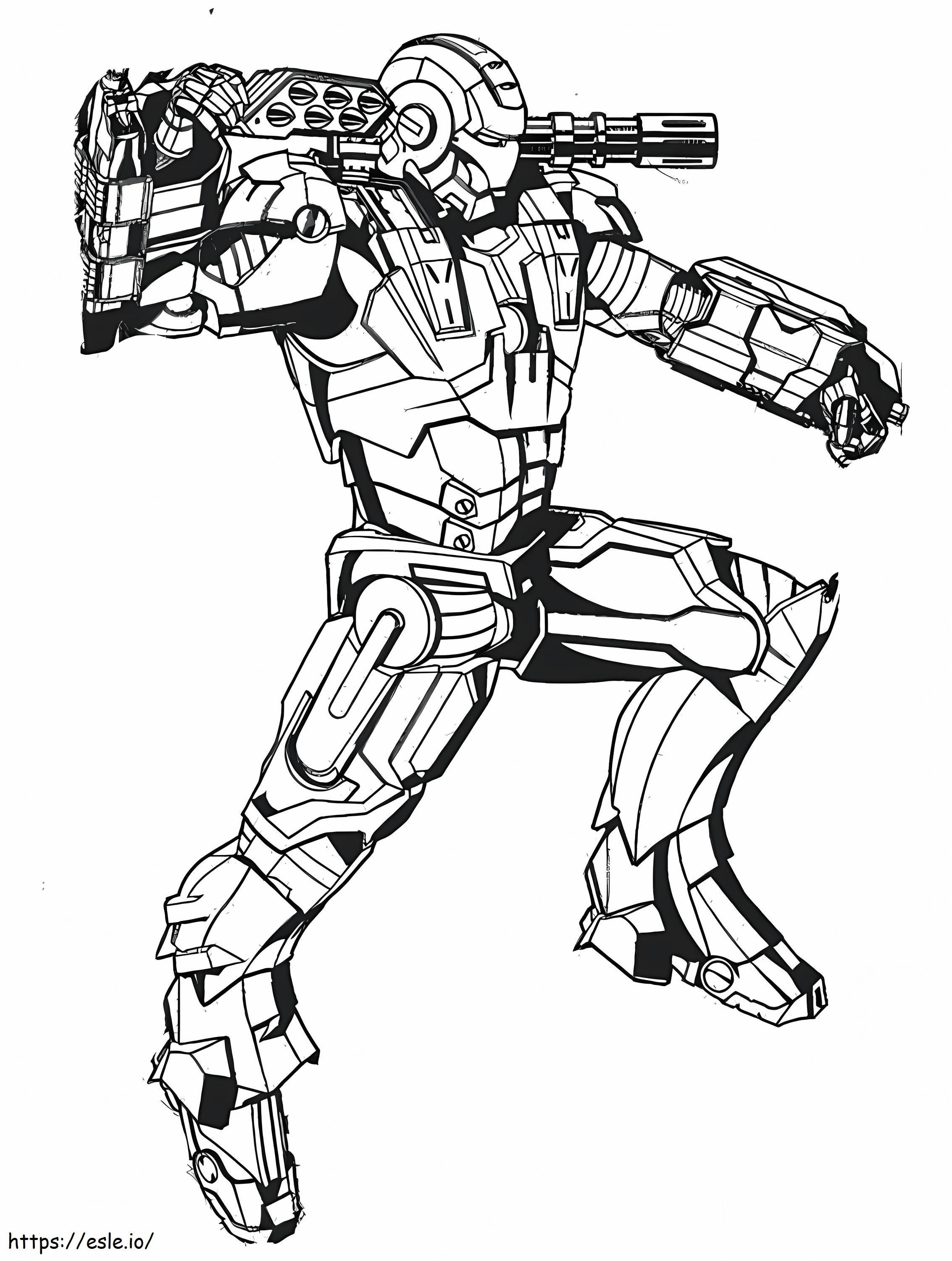 Ironman War Machine coloring page
