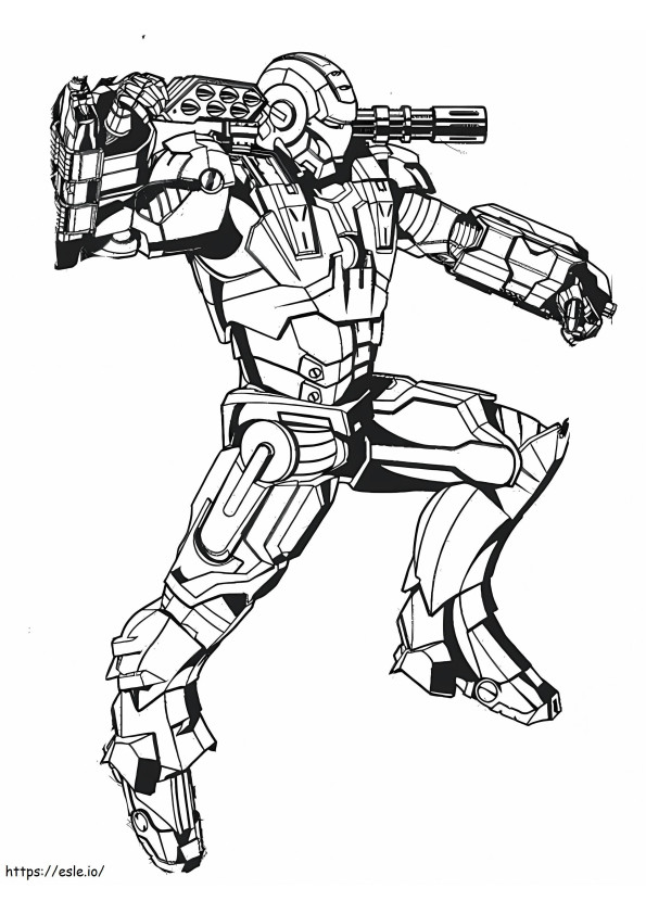 Ironman War Machine coloring page