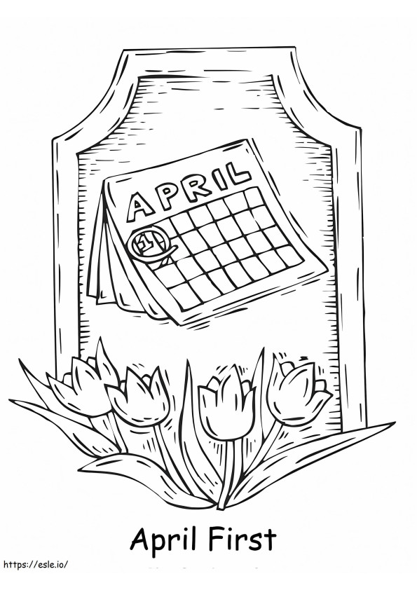Coloriage Joyeux poisson d'avril 3 à imprimer dessin