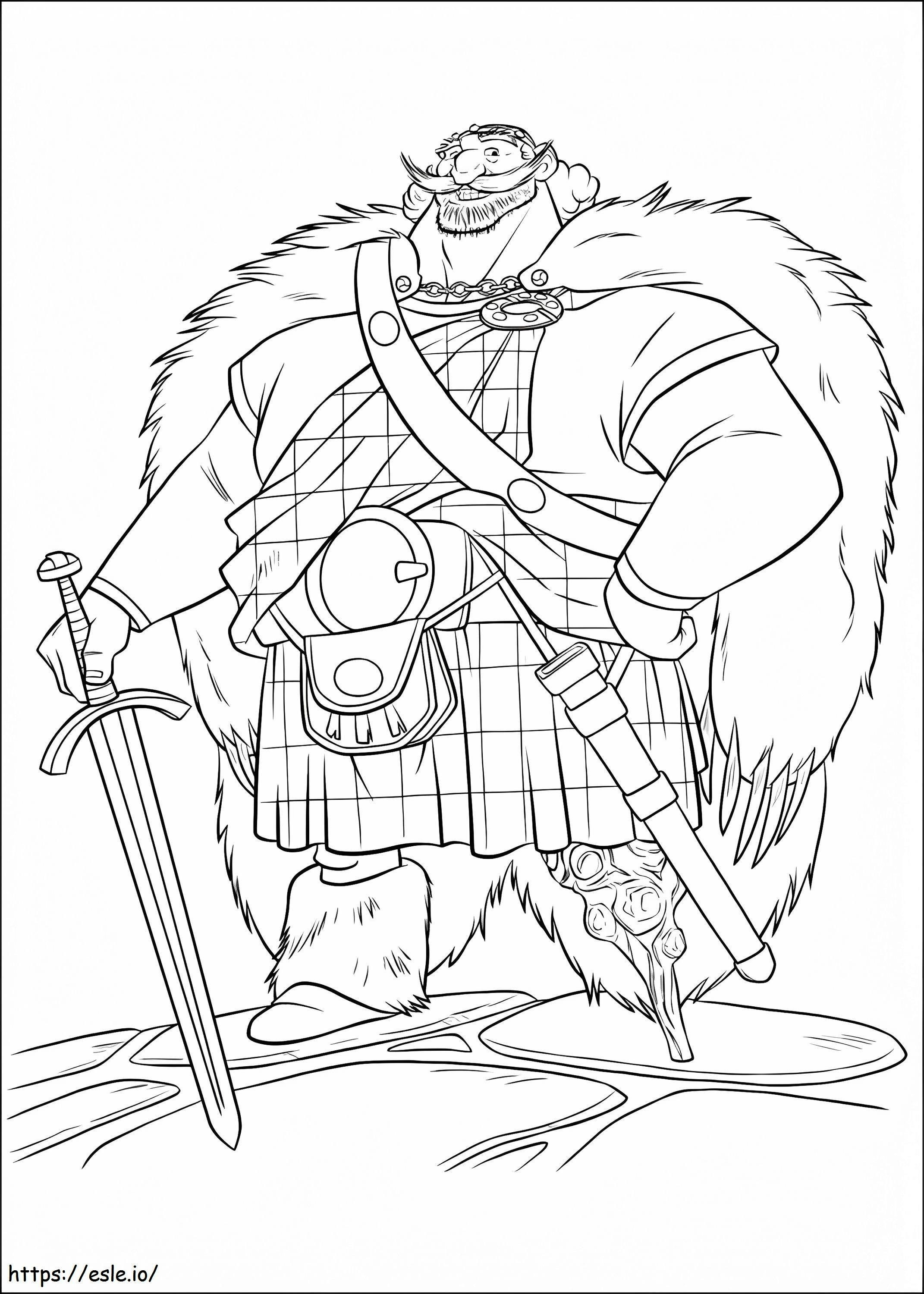 1534216955 Happy King Fergus A4 coloring page