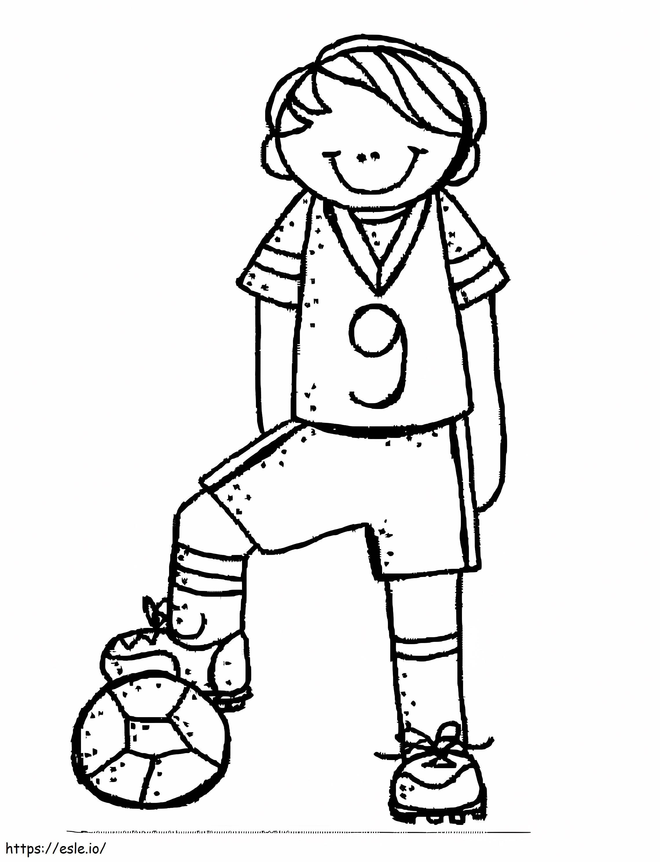 Soccer Boy Melonheadz da colorare