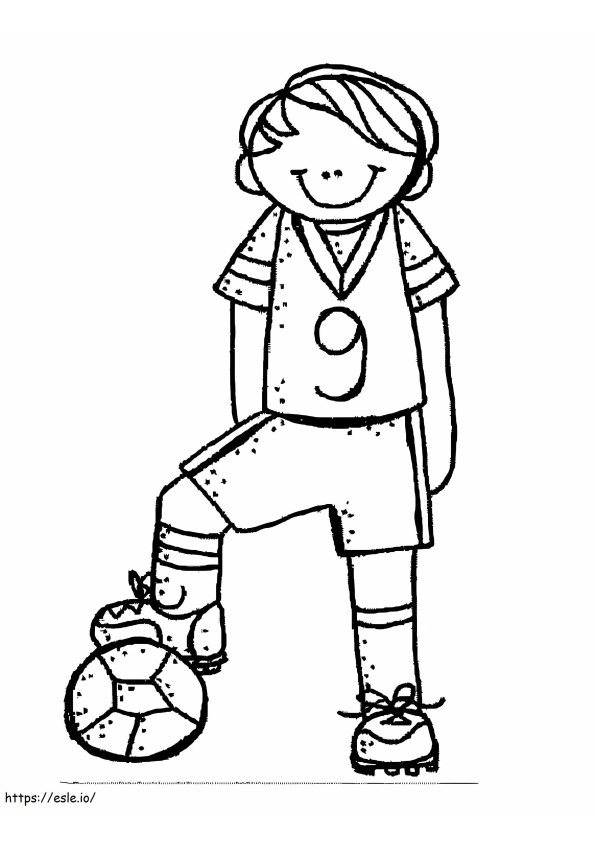 Soccer Boy Melonheadz de colorat