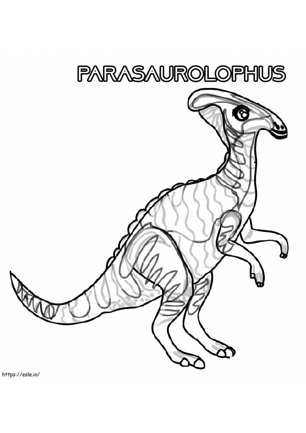 Parasaurolofo 12 para colorear