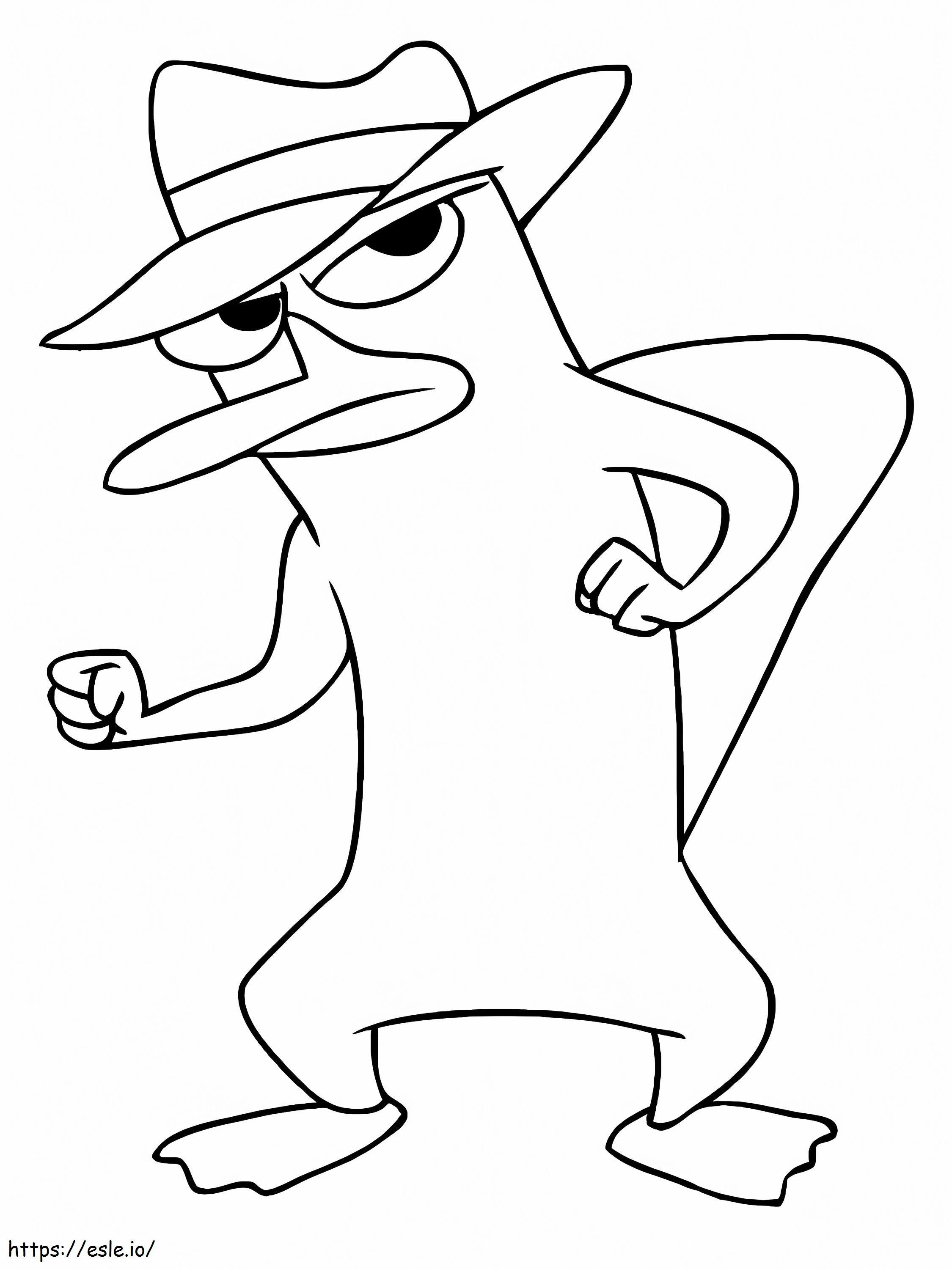 Agent Perry P coloring page