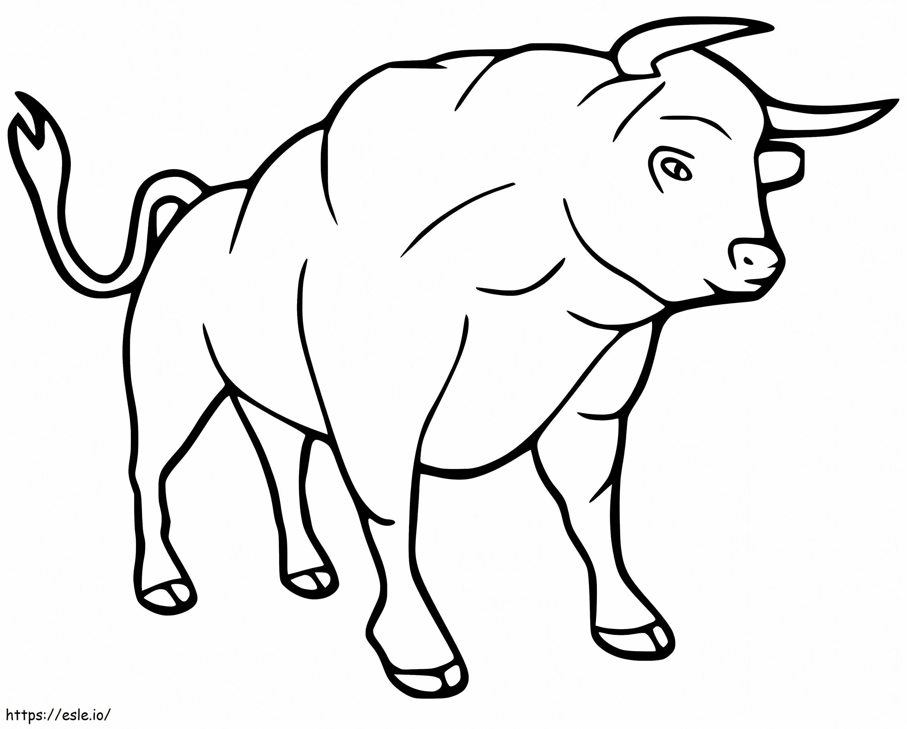 Strong Bull coloring page