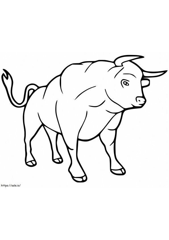Strong Bull coloring page